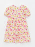 LC Waikiki Crew Neck Floral Girl's Dress